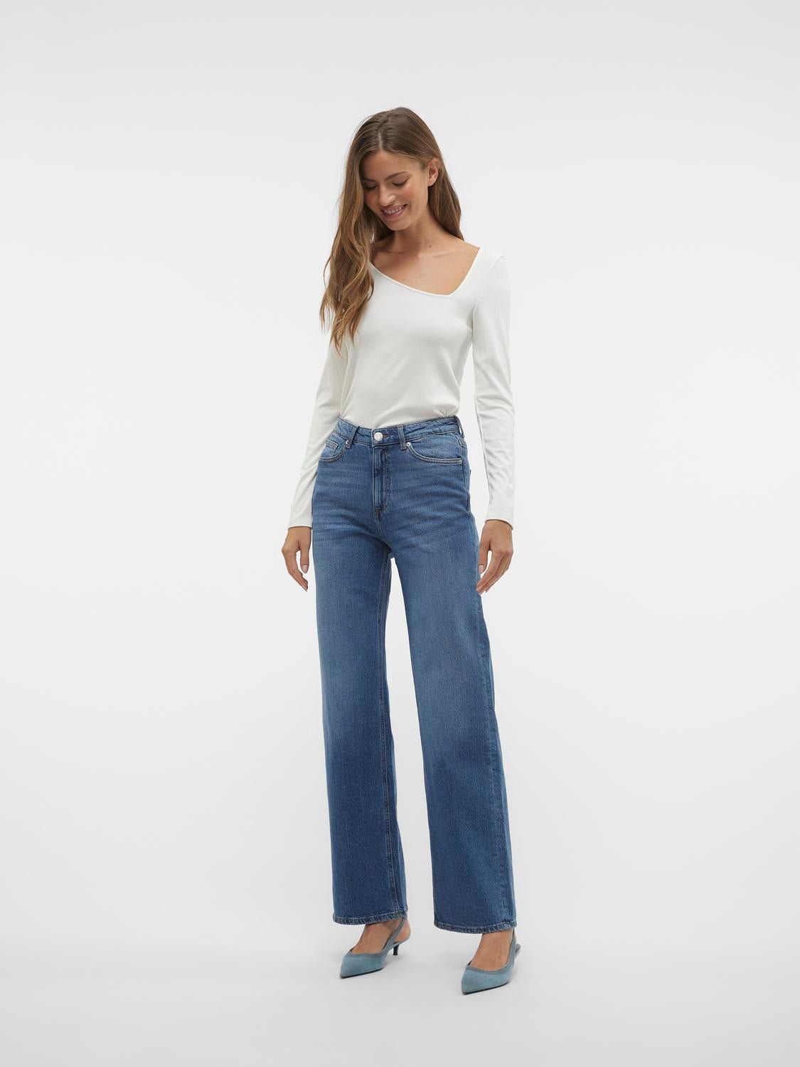 VMTESSA Jeans - Medium Blue Denim - VERO MODA & VILA Bergvik